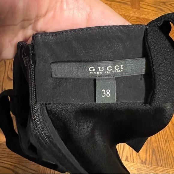 Gucci Leather Trim Cropped Top in Black Sz 38 or XS - Picture 9 of 16